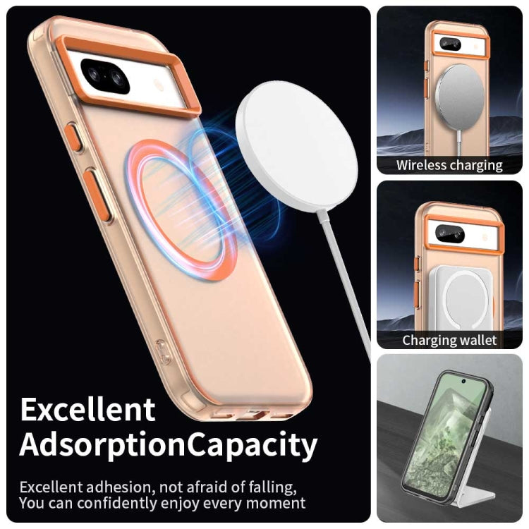 For Google Pixel 8a Candy Magsafe PC Hybrid TPU Phone Case