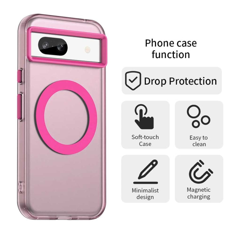 For Google Pixel 8a Candy Magsafe PC Hybrid TPU Phone Case