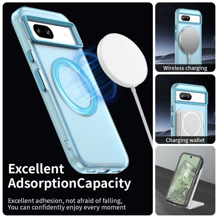 For Google Pixel 8a Candy Magsafe PC Hybrid TPU Phone Case