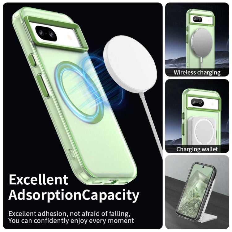 For Google Pixel 8a Candy Magsafe PC Hybrid TPU Phone Case