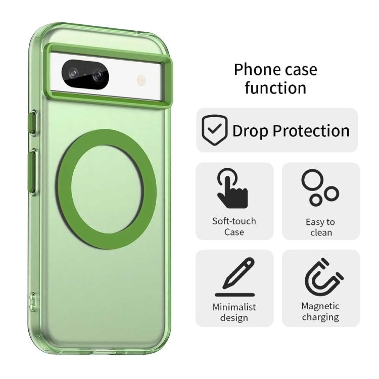 For Google Pixel 8a Candy Magsafe PC Hybrid TPU Phone Case