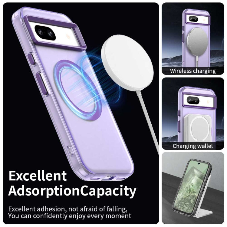 For Google Pixel 8a Candy Magsafe PC Hybrid TPU Phone Case