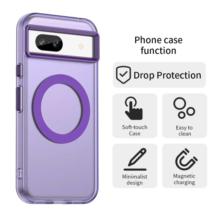 For Google Pixel 8a Candy Magsafe PC Hybrid TPU Phone Case