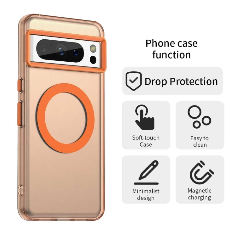 For Google Pixel 8 Pro Candy Magsafe PC Hybrid TPU Phone Case
