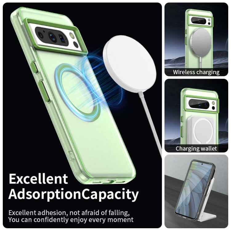 For Google Pixel 8 Pro Candy Magsafe PC Hybrid TPU Phone Case