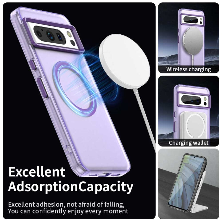 For Google Pixel 8 Pro Candy Magsafe PC Hybrid TPU Phone Case