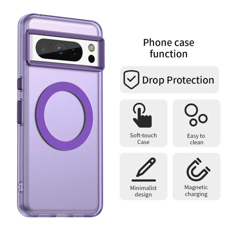 For Google Pixel 8 Pro Candy Magsafe PC Hybrid TPU Phone Case