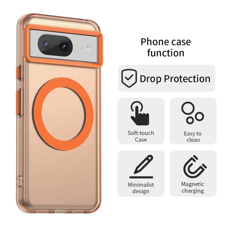 For Google Pixel 8 Candy Magsafe PC Hybrid TPU Phone Case