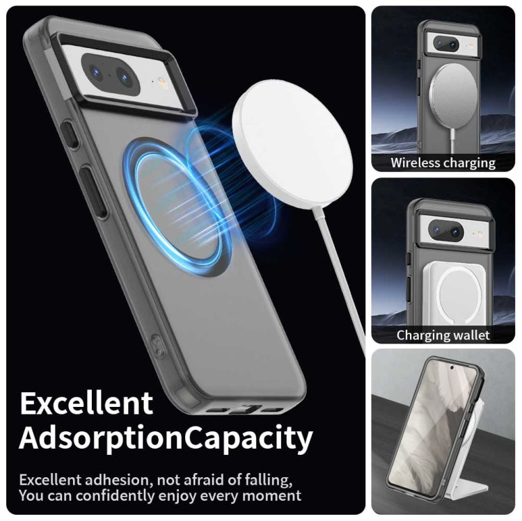For Google Pixel 8 Candy Magsafe PC Hybrid TPU Phone Case
