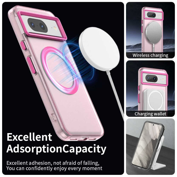 For Google Pixel 8 Candy Magsafe PC Hybrid TPU Phone Case