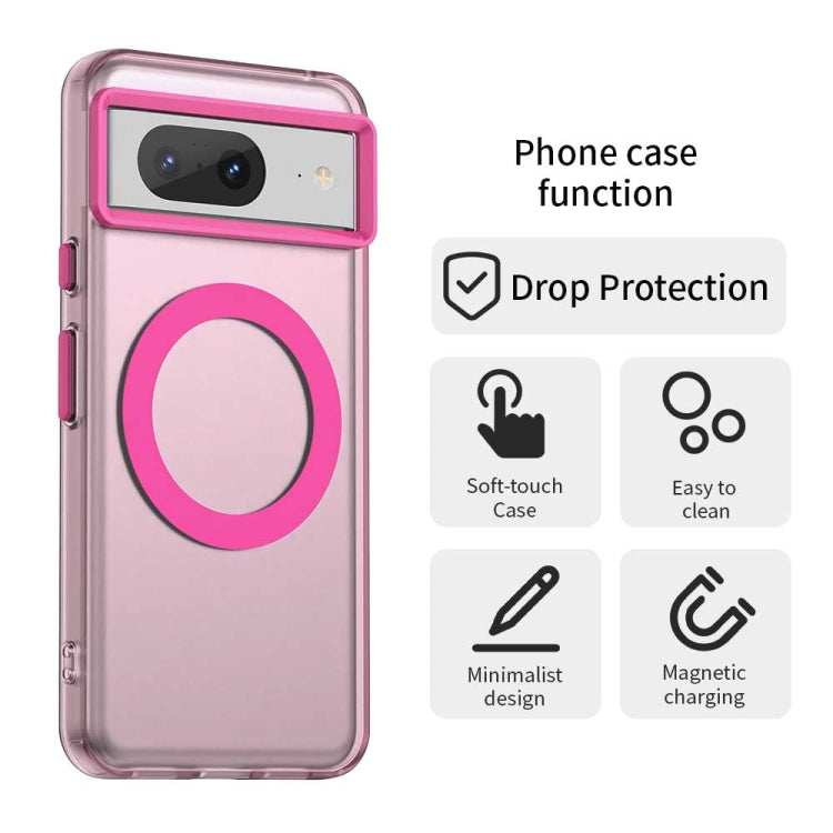 For Google Pixel 8 Candy Magsafe PC Hybrid TPU Phone Case