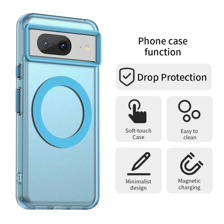 For Google Pixel 8 Candy Magsafe PC Hybrid TPU Phone Case