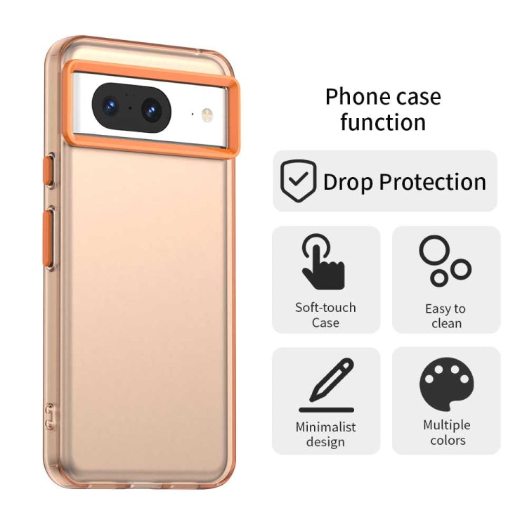 For Google Pixel 8 Candy PC Hybrid TPU Shockproof Phone Case
