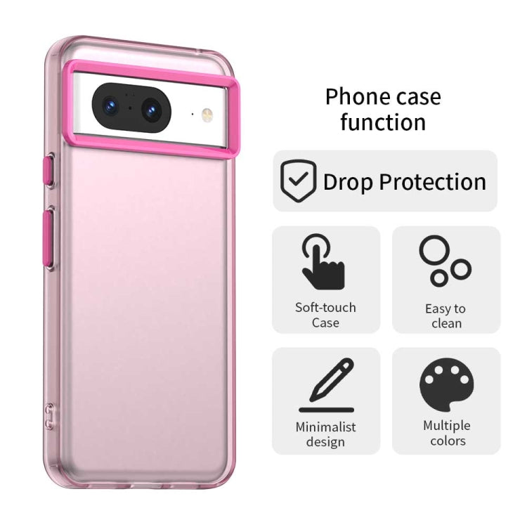 For Google Pixel 8 Candy PC Hybrid TPU Shockproof Phone Case