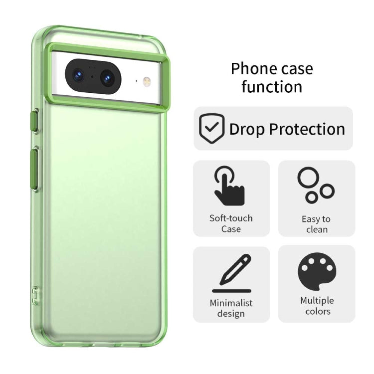 For Google Pixel 8 Candy PC Hybrid TPU Shockproof Phone Case