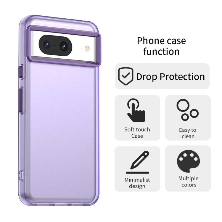 For Google Pixel 8 Candy PC Hybrid TPU Shockproof Phone Case