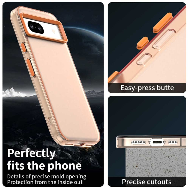 For Google Pixel 8a Candy PC Hybrid TPU Shockproof Phone Case