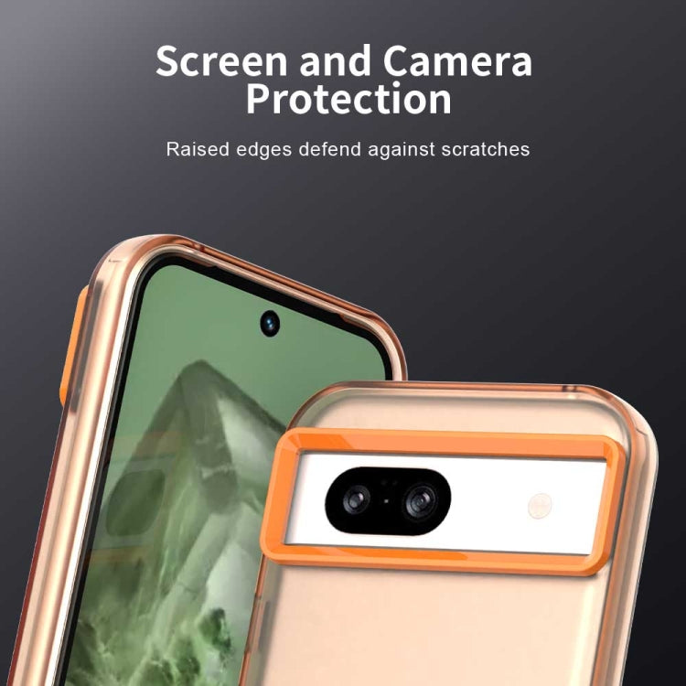 For Google Pixel 8a Candy PC Hybrid TPU Shockproof Phone Case