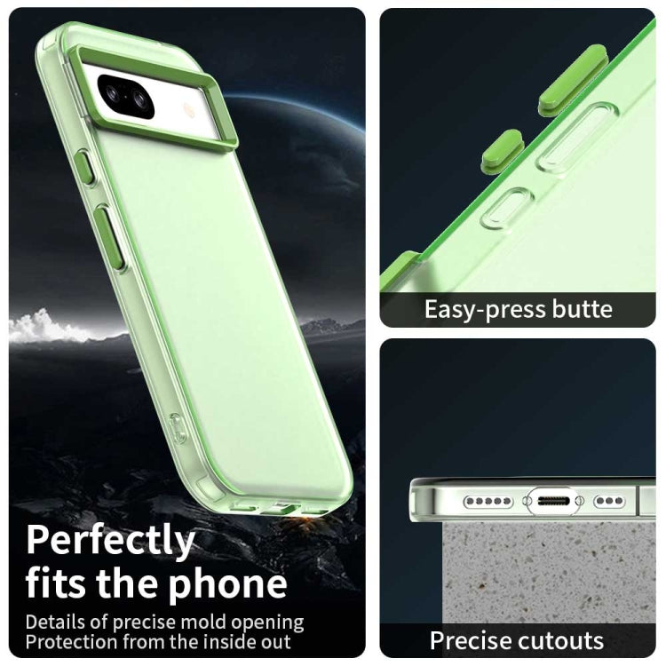 For Google Pixel 8a Candy PC Hybrid TPU Shockproof Phone Case