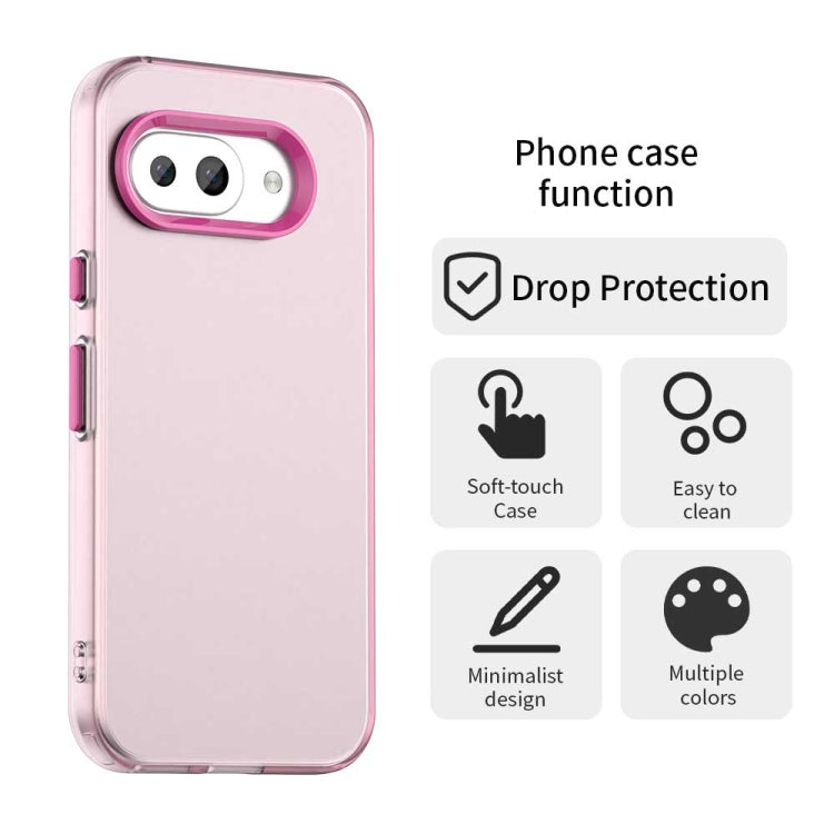 For Google Pixel 9a Candy PC Hybrid TPU Shockproof Phone Case