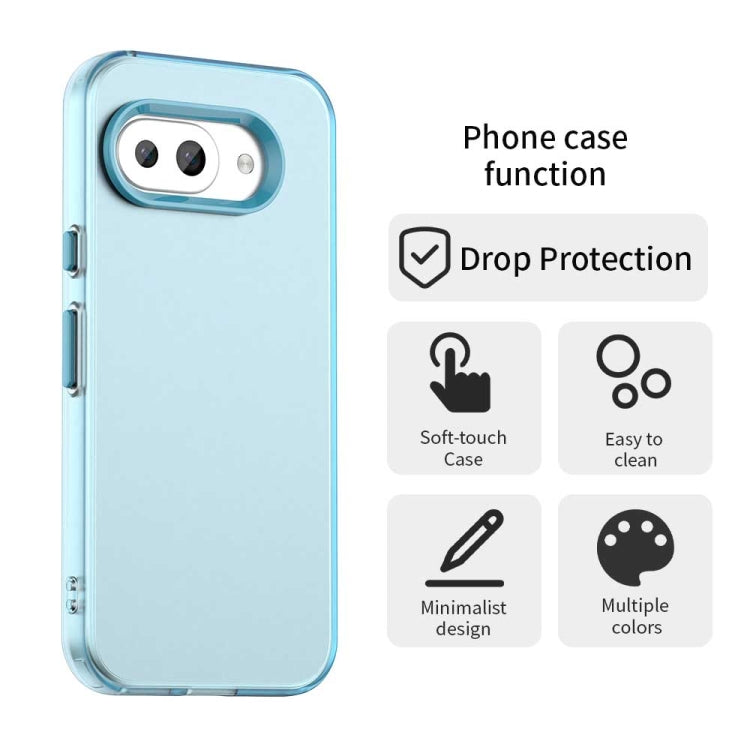 For Google Pixel 9a Candy PC Hybrid TPU Shockproof Phone Case