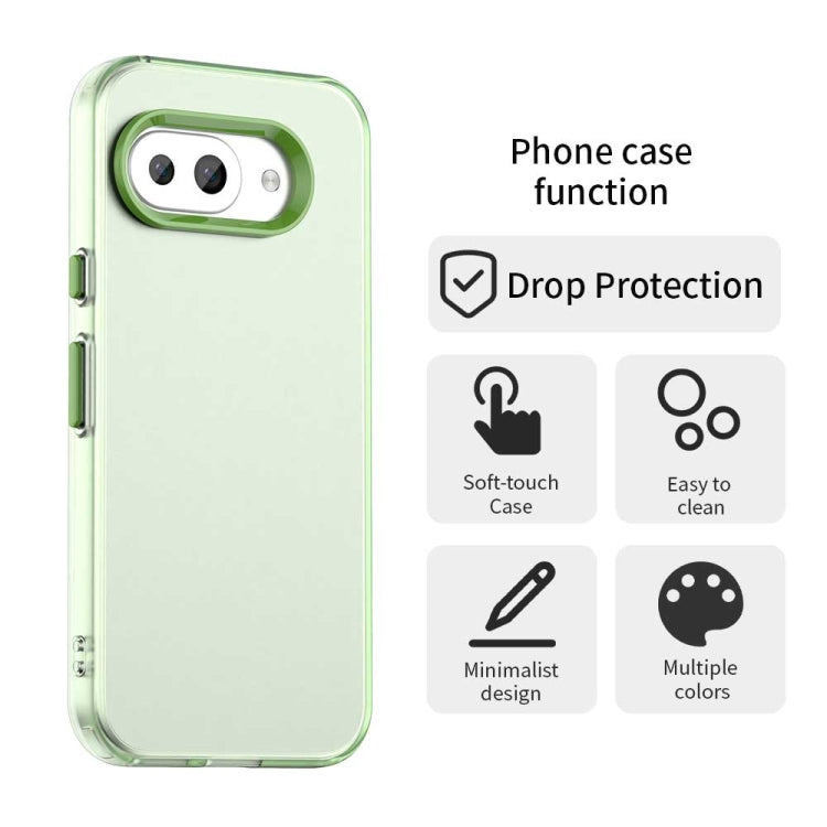 For Google Pixel 9a Candy PC Hybrid TPU Shockproof Phone Case