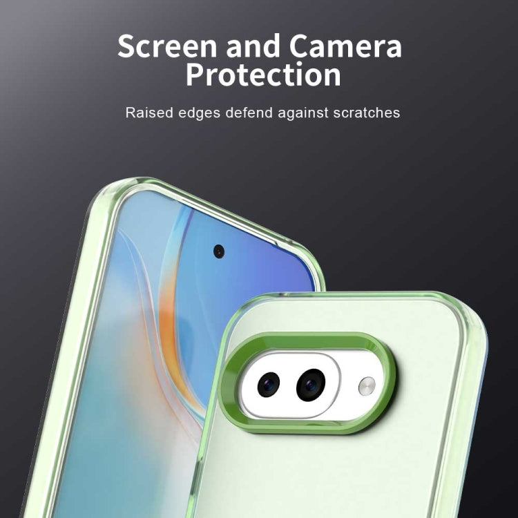 For Google Pixel 9a Candy PC Hybrid TPU Shockproof Phone Case