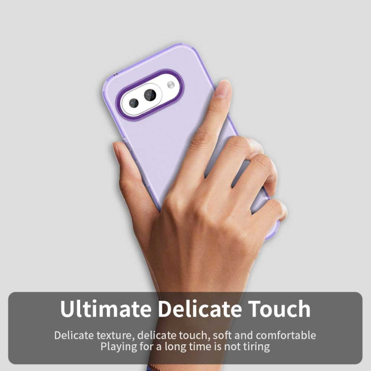 For Google Pixel 9a Candy PC Hybrid TPU Shockproof Phone Case