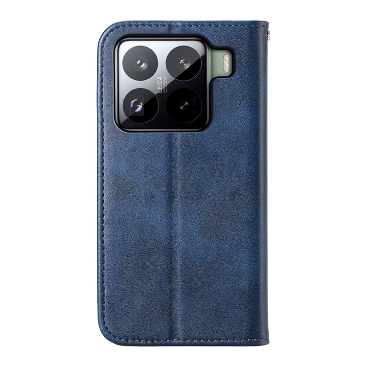 For Xiaomi 15 Cubic Grid Calf Texture Magnetic Leather Phone Case