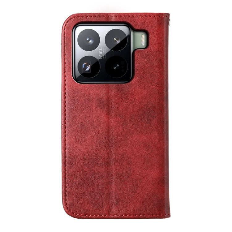 For Xiaomi 15 Pro Cubic Grid Calf Texture Magnetic Leather Phone Case