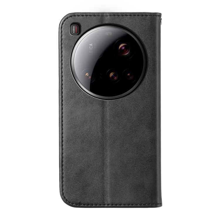 For Xiaomi 15 Ultra Cubic Grid Calf Texture Magnetic Leather Phone Case