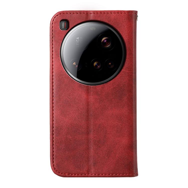 For Xiaomi 15 Ultra Cubic Grid Calf Texture Magnetic Leather Phone Case
