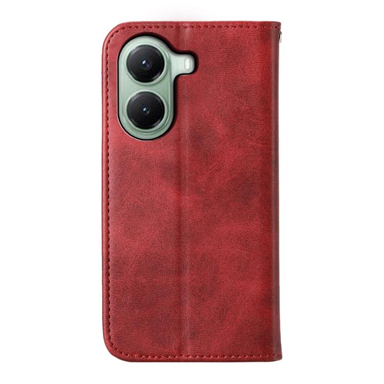 For Xiaomi Poco X7 Pro / Redmi Turbo 4 Cubic Grid Calf Texture Magnetic Leather Phone Case
