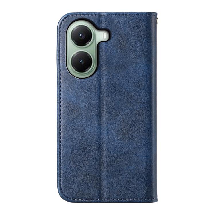For Xiaomi Poco X7 Pro / Redmi Turbo 4 Cubic Grid Calf Texture Magnetic Leather Phone Case