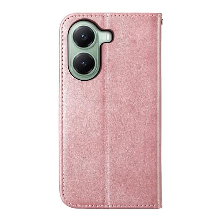 For Xiaomi Poco X7 Pro / Redmi Turbo 4 Cubic Grid Calf Texture Magnetic Leather Phone Case