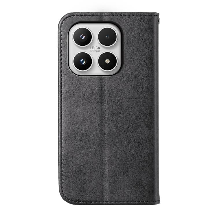 For Xiaomi 17 Cubic Grid Calf Texture Magnetic Leather Phone Case