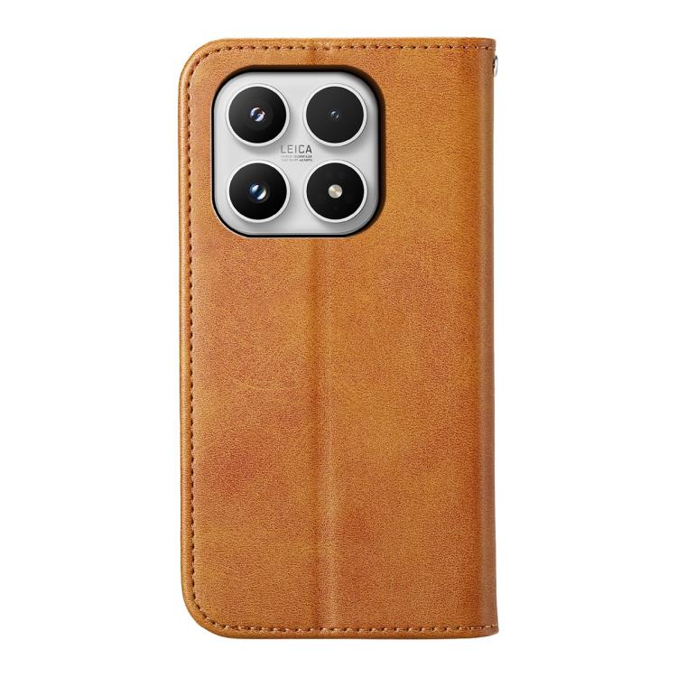 For Xiaomi 17 Cubic Grid Calf Texture Magnetic Leather Phone Case