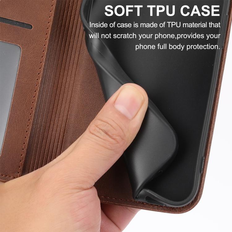 For Xiaomi 17 Cubic Grid Calf Texture Magnetic Leather Phone Case