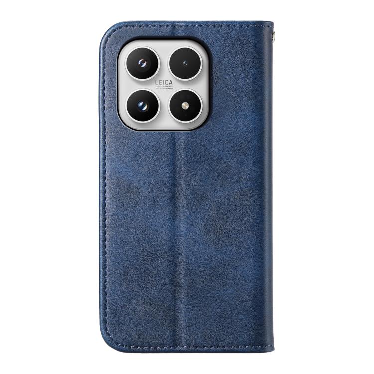 For Xiaomi 17 Cubic Grid Calf Texture Magnetic Leather Phone Case