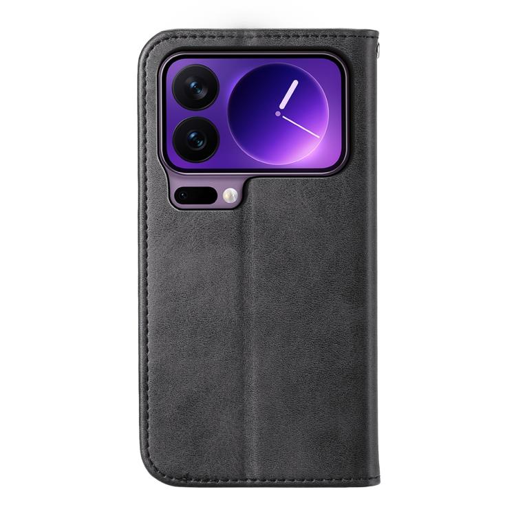 For Xiaomi 17 Pro Cubic Grid Calf Texture Magnetic Leather Phone Case