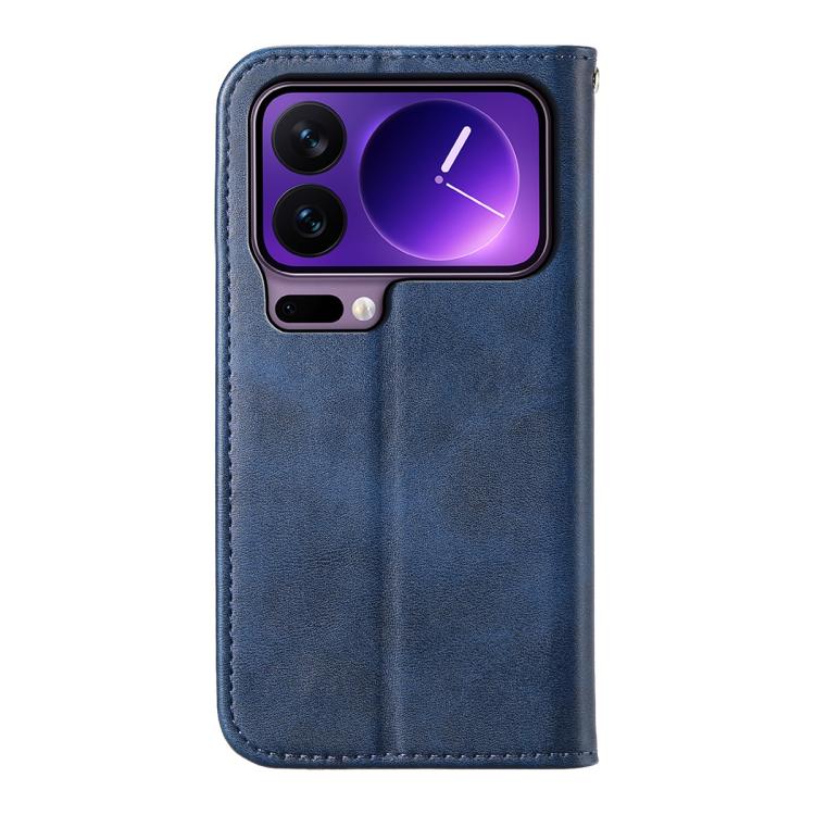 For Xiaomi 17 Pro Cubic Grid Calf Texture Magnetic Leather Phone Case