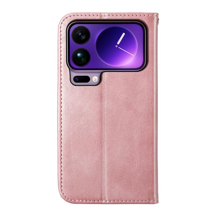 For Xiaomi 17 Pro Max Cubic Grid Calf Texture Magnetic Leather Phone Case