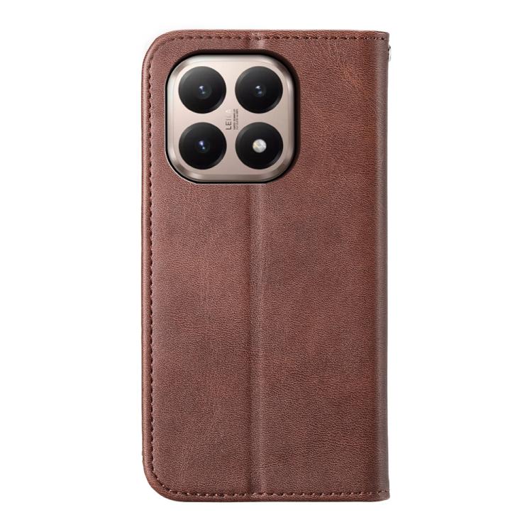For Xiaomi 15T 5G Cubic Grid Calf Texture Magnetic Leather Phone Case