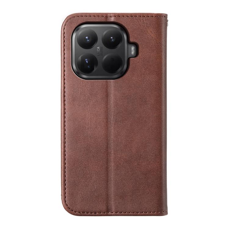 For Xiaomi 15T Pro 5G Cubic Grid Calf Texture Magnetic Leather Phone Case