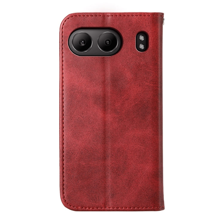For OnePlus Nord 4 5G Cubic Grid Calf Texture Magnetic Leather Phone Case