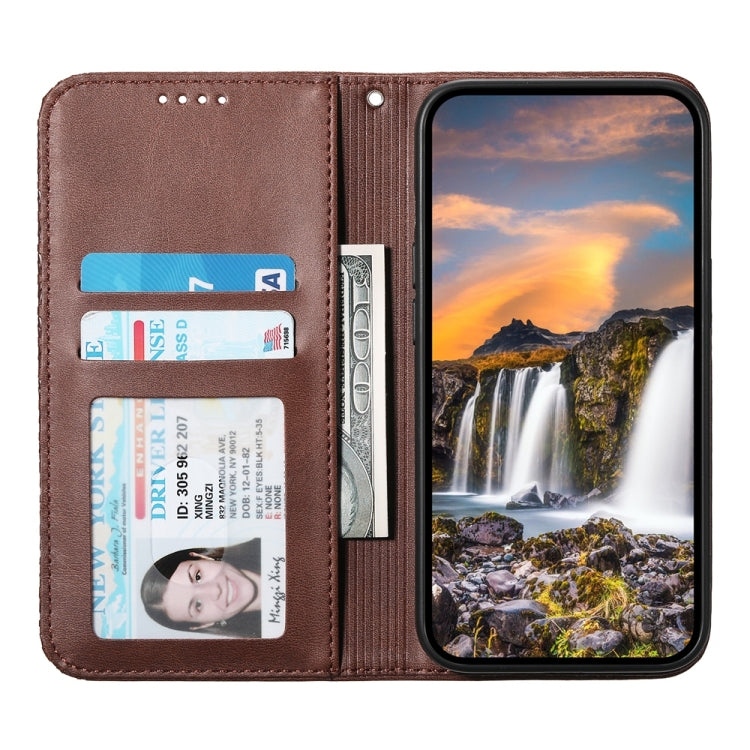 For OnePlus Nord 4 5G Cubic Grid Calf Texture Magnetic Leather Phone Case