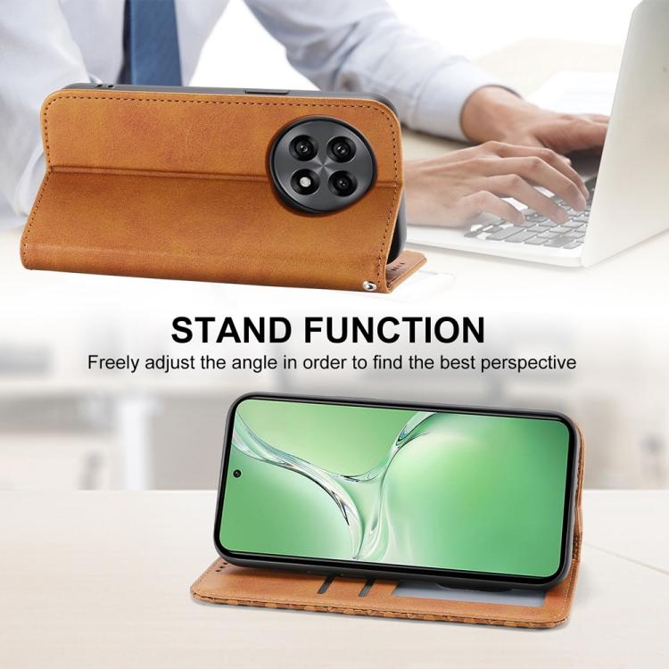 For OnePlus 13R / Ace 5 / Ace 5 Pro Cubic Grid Calf Texture Magnetic Leather Phone Case