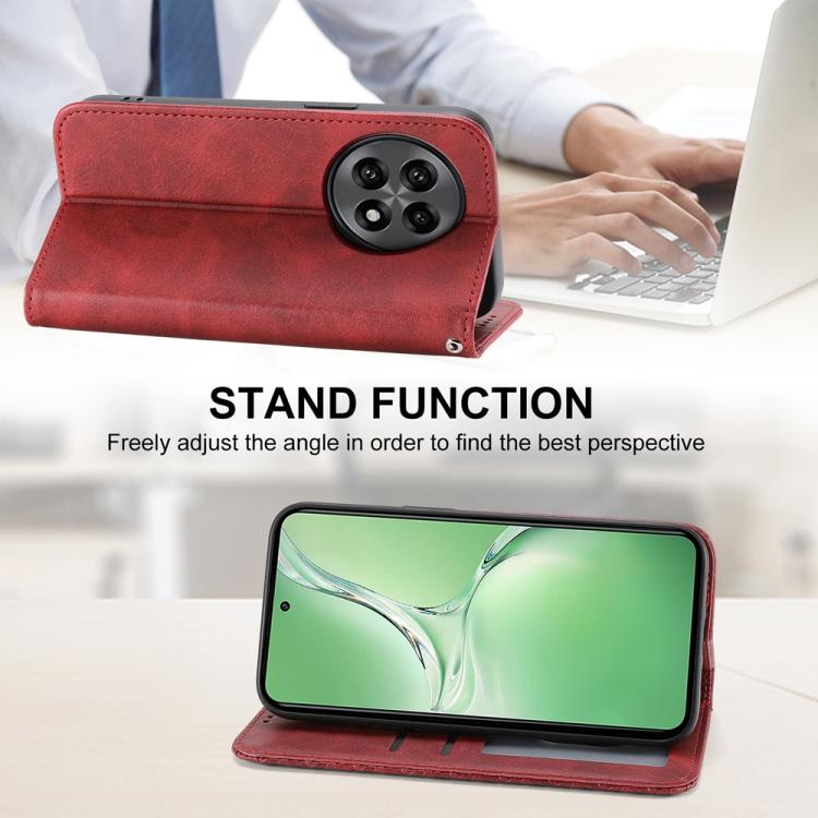 For OnePlus 13R / Ace 5 / Ace 5 Pro Cubic Grid Calf Texture Magnetic Leather Phone Case