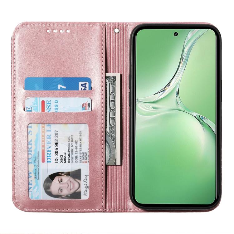 For OnePlus 13R / Ace 5 / Ace 5 Pro Cubic Grid Calf Texture Magnetic Leather Phone Case