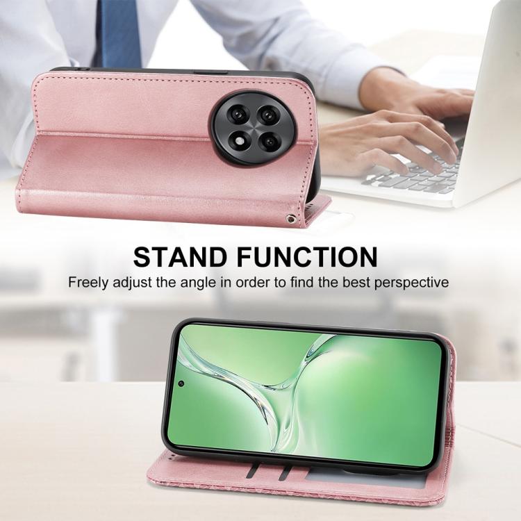 For OnePlus 13R / Ace 5 / Ace 5 Pro Cubic Grid Calf Texture Magnetic Leather Phone Case